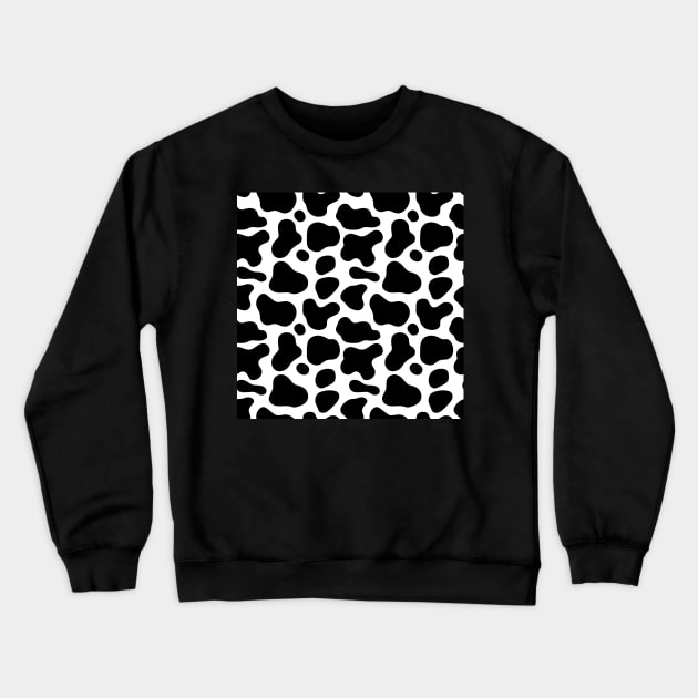 Cow Print Design Crewneck Sweatshirt by dollartrillz